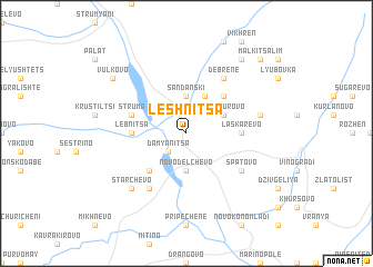 map of Leshnitsa