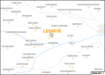 map of Leshnya