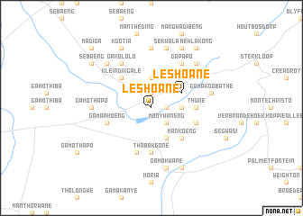 map of Leshoane