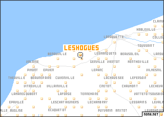 map of Les Hogues