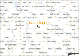 map of Les Hôtelets