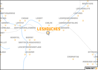 map of Les Houches