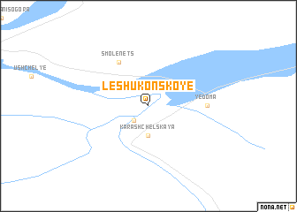 map of Leshukonskoye