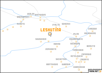 map of Leshutina