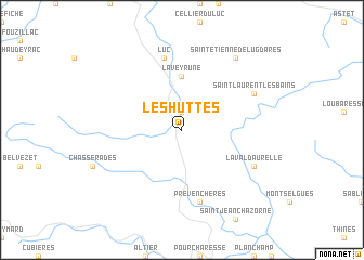 map of Les Huttes