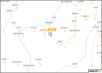 map of Lésia