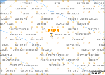 map of Les Ifs