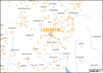map of Lesigatal
