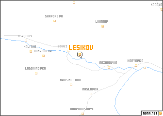 map of Lesikov