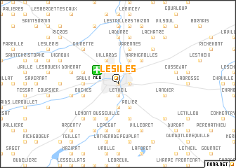 map of Les Îles