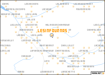 map of Les Infournas