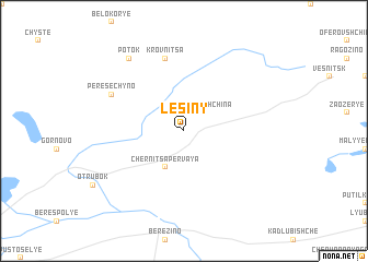 map of Lesiny