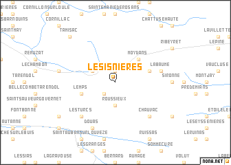 map of Les Isnières