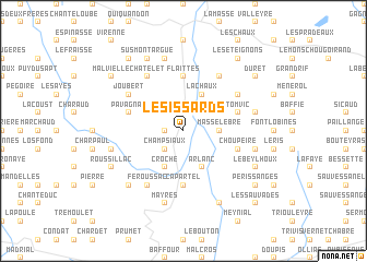 map of Les Issards