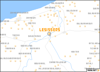 map of Les Issers