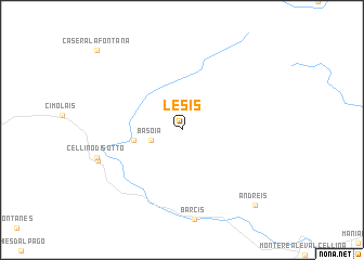 map of Lesis