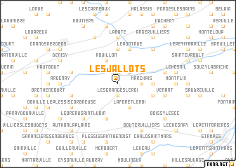 map of Les Jallots