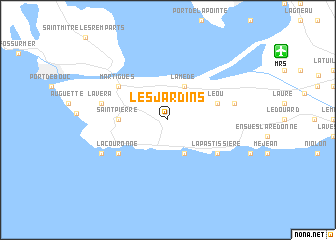 map of Les Jardins