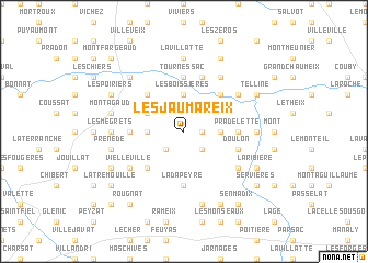 map of Les Jaumareix