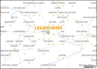 map of Les Jonchères