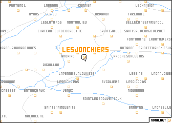 map of Les Jonchiers