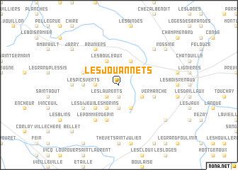 map of Les Jouannets