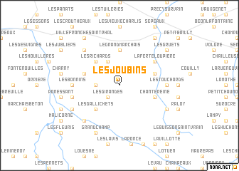 map of Les Joubins