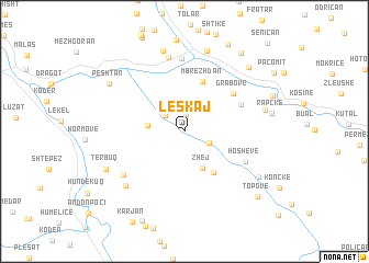 map of Leskaj