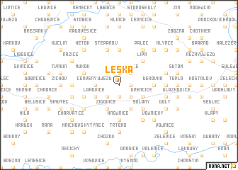 map of Leská