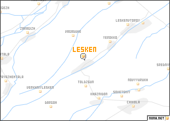 map of Lesken