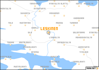 map of Leskinen