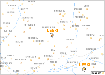 map of Leški