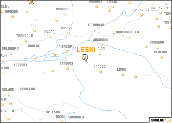 map of Leski