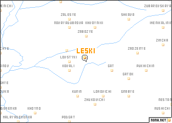 map of Leski