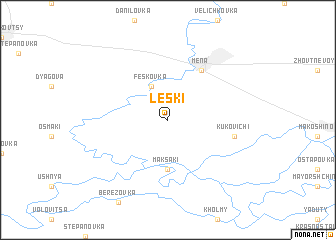 map of Leski