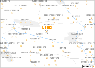 map of Leski