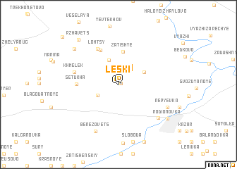 map of Leski