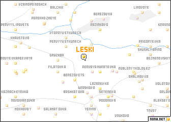 map of Leski