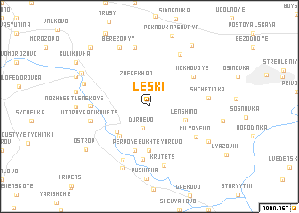 map of Leski