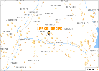 map of Leskova Bara