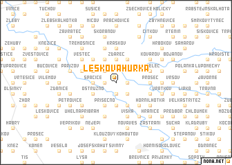 map of Leškova Hŭrka