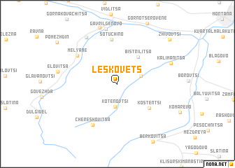 map of Leskovets