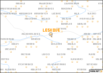 map of Leskové