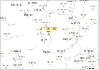 map of Leskovo