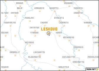 map of Leskovo