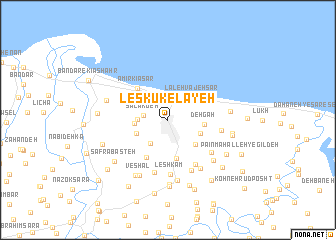 map of Leskū Kelāyeh