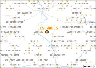 map of Les Landes