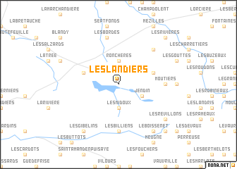 map of Les Landiers