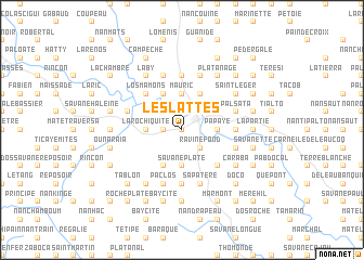 map of Les Lattes