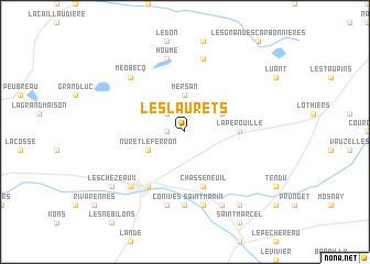 map of Les Laurets